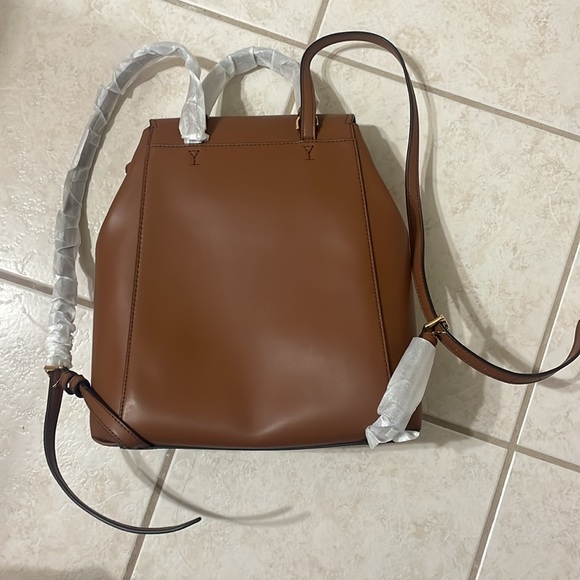 Michael Kors Vanilla Drawstring Backpack Purse - Phoebe - Picture 2 of 3